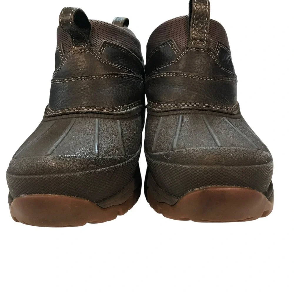 LL Bean Men Waterproof Low Ankle Boots Brown Pull On Outdoor‎ Size 7.5
